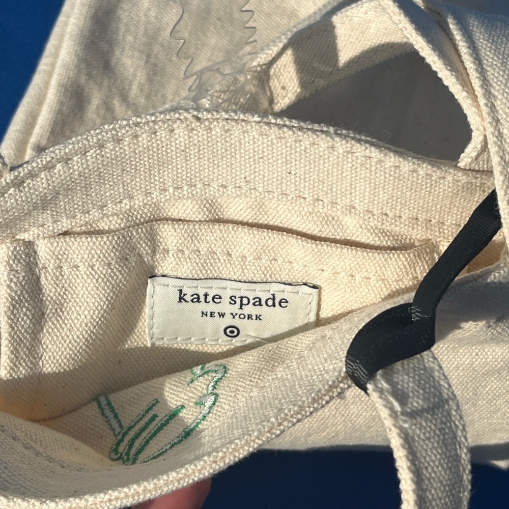Kate Spade x Target Wine Embroidered Canvas Tote - Picture 4 of 5
